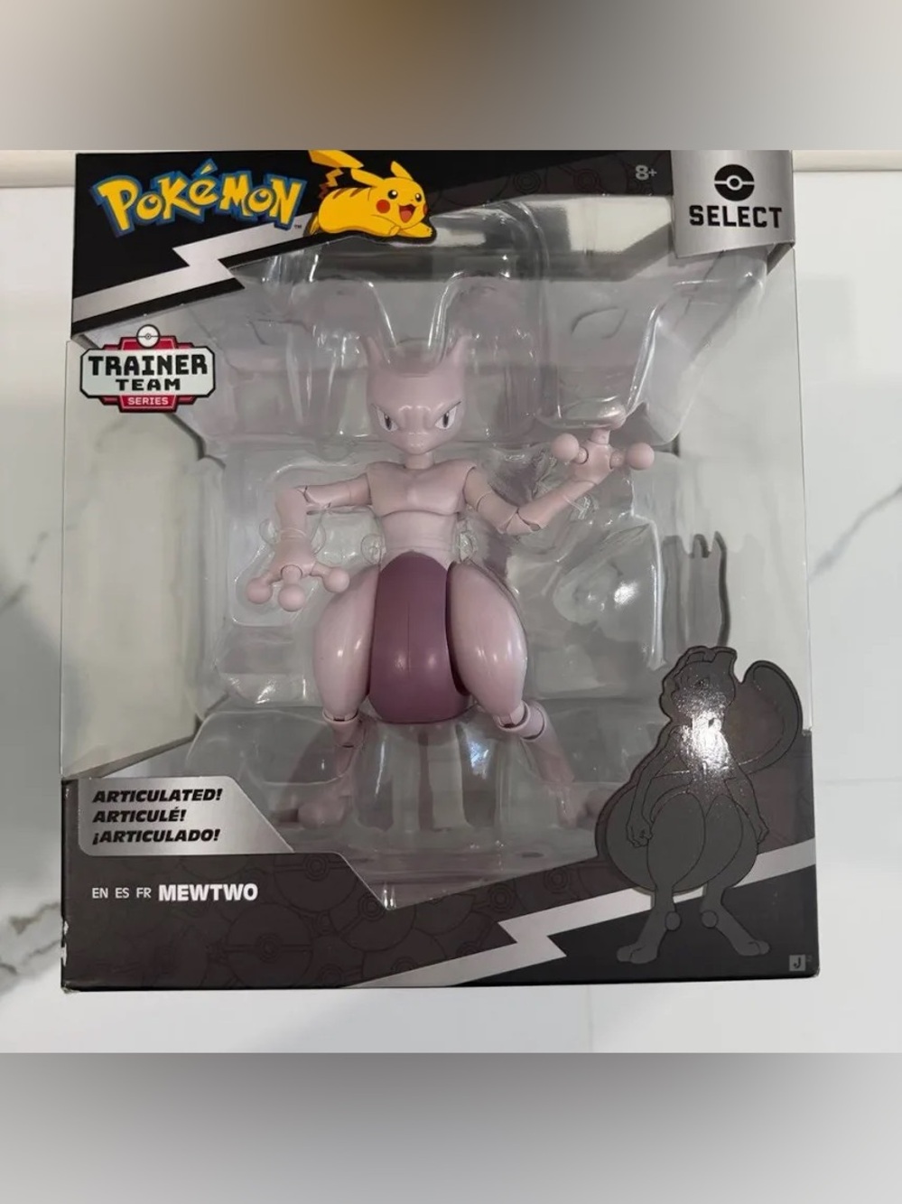 Pokemon Mewtwo Action Figure - Light Purple and Dark Purple